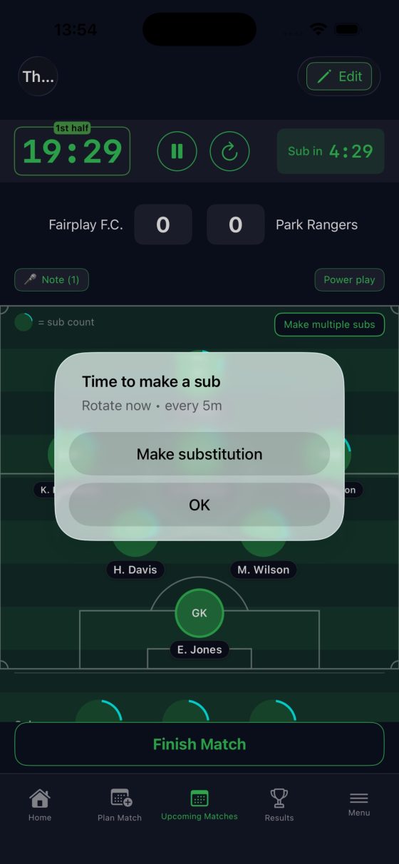 sub time